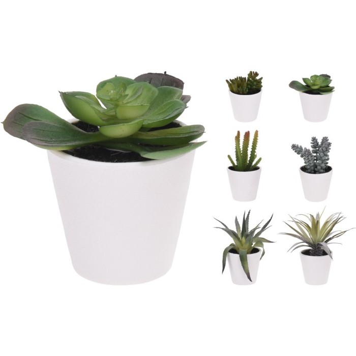 Plant In Pot 15Cm 6Ass Styles Artificial Plants Flowers Home Decor