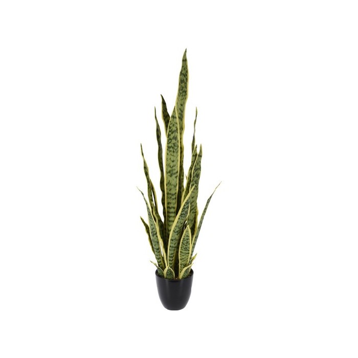 home-decor/artificial-plants-flowers/artificial-sanseveria-in-black-pp-pot-with-stones-total-height;-92cm