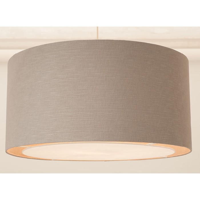 pacificgreylineneasyfitpendantshadewithdiffuser60cm ceiling