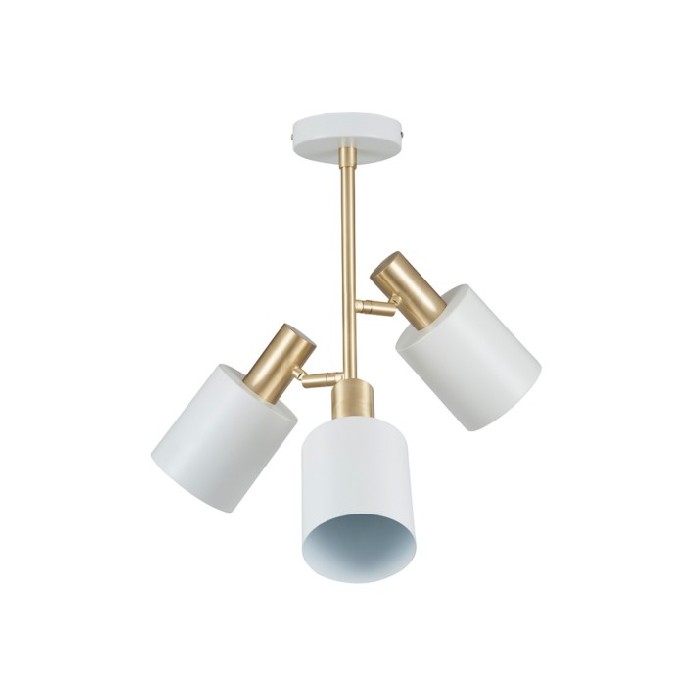 White Brass 3 Light Electrified Pendant Ceiling Lamps Lighting The Atrium