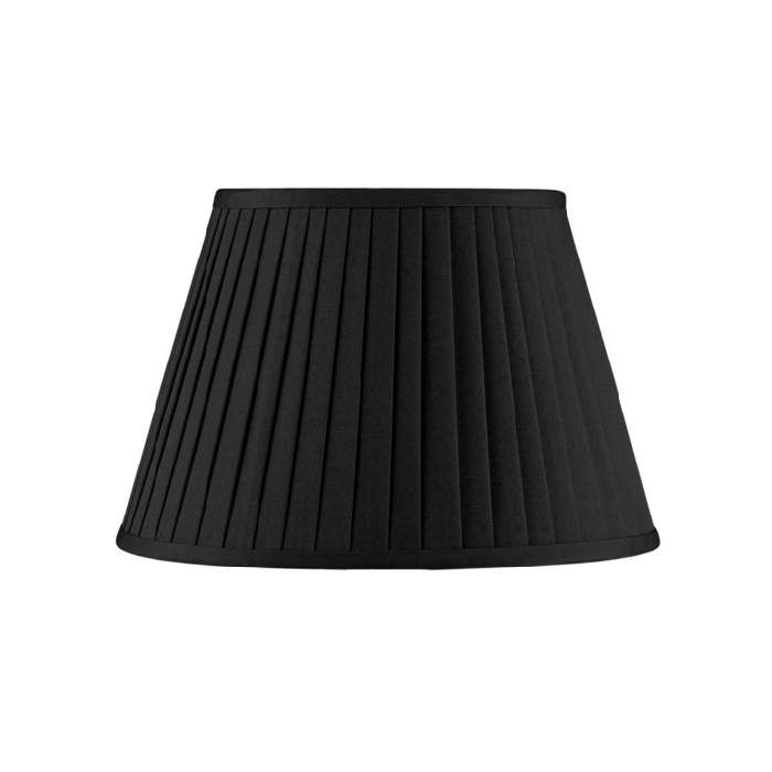 lighting/shades/35cm-black-poly-cotton-knife-pleat-shade