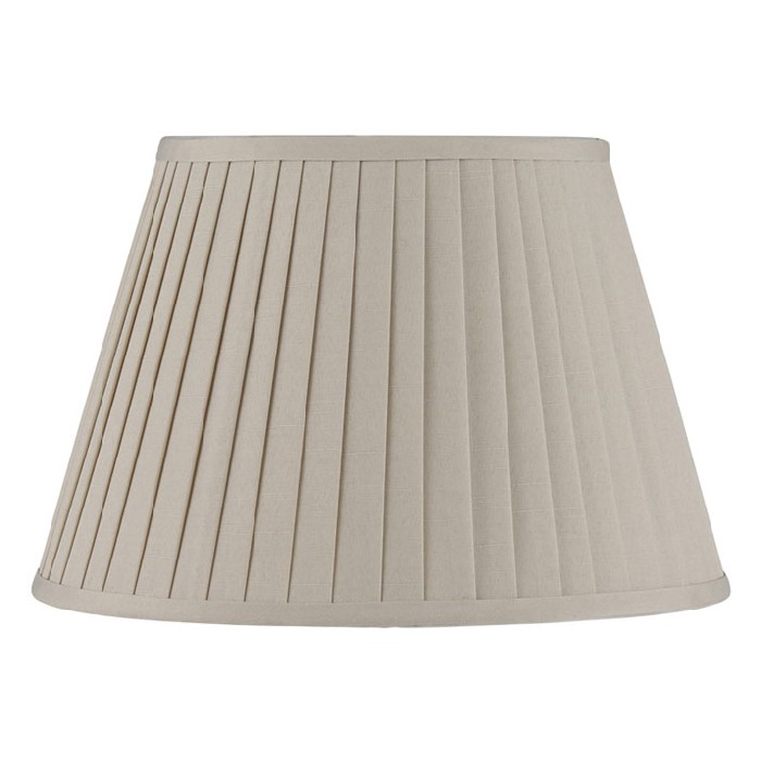 lighting/shades/taupe-poly-cotton-knife-pleat-shade-35cm