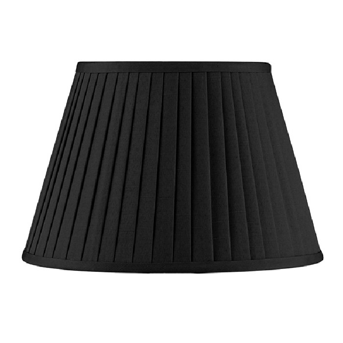 lighting/shades/40cm-black-poly-cotton-knife-pleat-shade