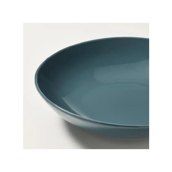 ikeafargklardeepplateglossydarkturquoise23cmpackof4 plates