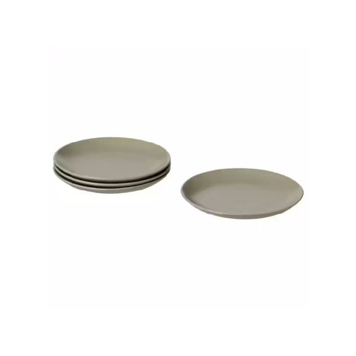 tableware/plates-bowls/ikea-pack-of-4-fargklar-side-plates-matt-green-20cm