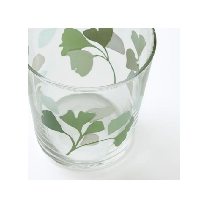 tableware/glassware/ikea-set-of-4-stilenlig-glasss-leaf-pattern-green-30cl