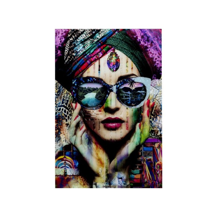 Kare Glass Picture Colorful Artist 80Cm X 120Cm Wall Decor Home Decor