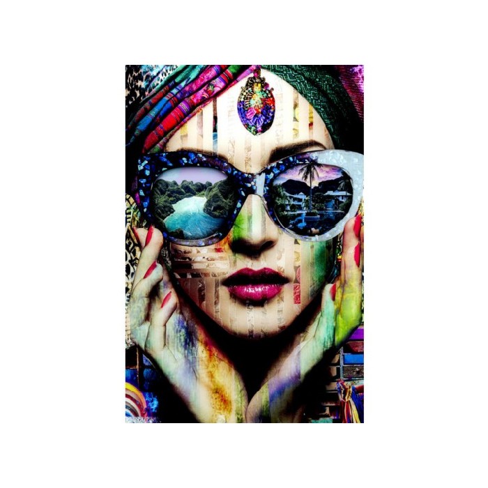 Kare Glass Picture Colorful Artist 80Cm X 120Cm Wall Decor Home Decor