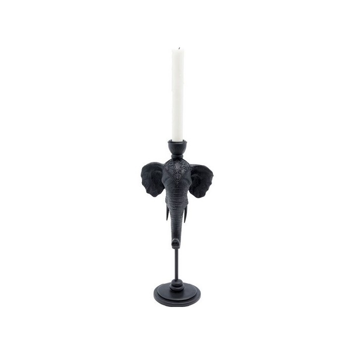 home-decor/decorative-ornaments/promo-kare-candle-holder-elephant-head-black-36cm