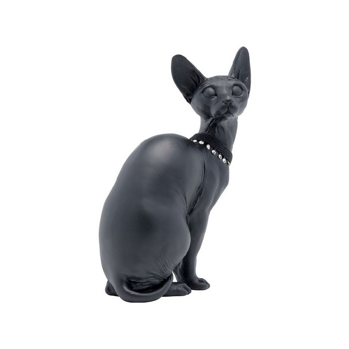 Kare Deco Figurine Sitting Cat Audrey Black Decor Figurines Home Decor