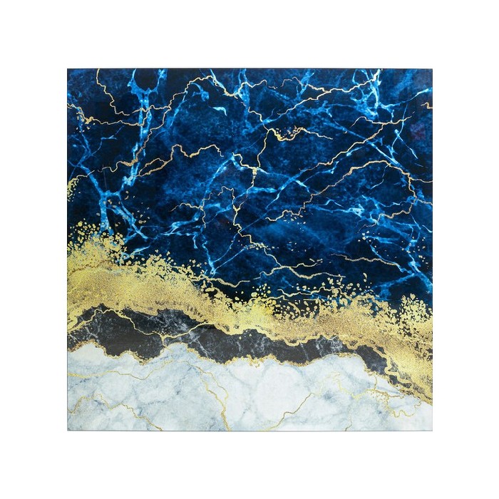 Kare Glass Picture Metallic Ocean 100X100cm Wall Decor Home Decor The Atrium