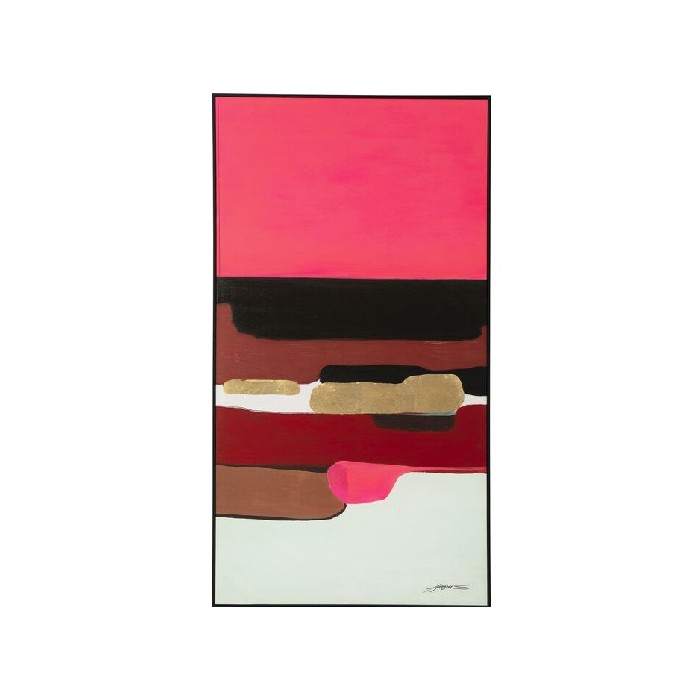 home-decor/wall-decor/kare-framed-picture-abstract-shapes-pink-73x143cm