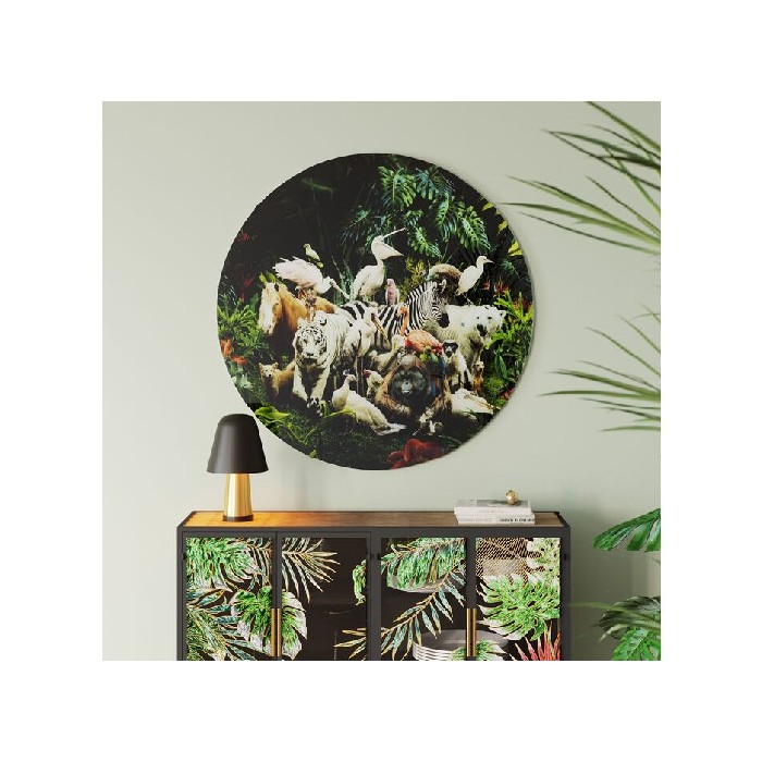 home-decor/wall-decor/kare-glass-picture-jungle-animals-ø120cm