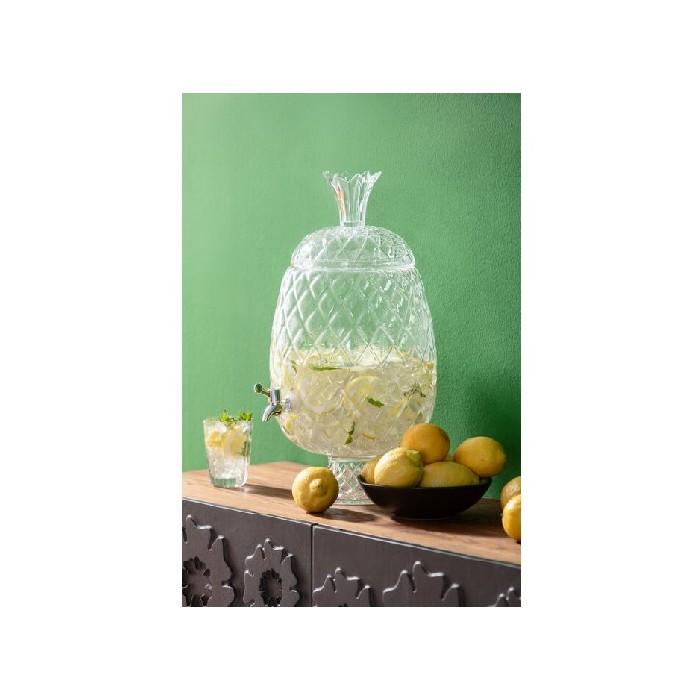 tableware/carafes-jugs-bottles/kare-drink-dispenser-pineapple-clear-2part