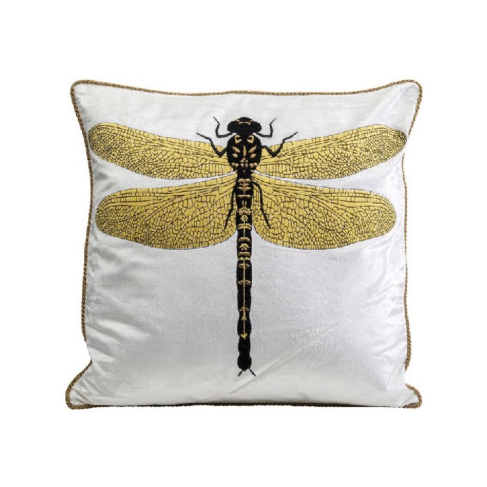 home-decor/cushions/kare-cushion-glitter-dragonfly-white-40x40cm