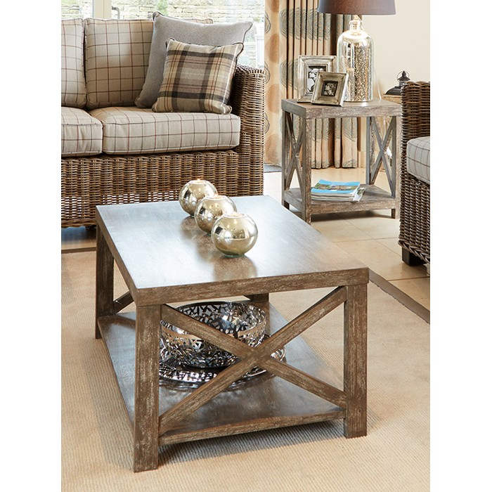 Pacific Weathered Vintage Mango Wood Coffee Table Coffee Tables Living The Atrium