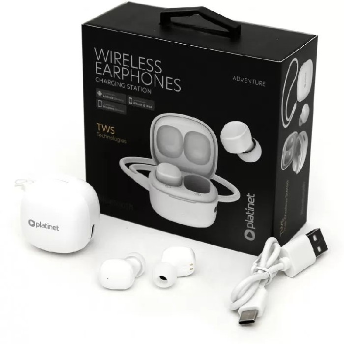 electronics/headphones-ear-pods/platinet-wireless-earphones-white-charging-station