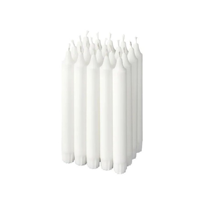 home-decor/candles-home-fragrance/ikea-pack-of-20-jubla-unscented-candles-white-19-cm-6hr-burn-time