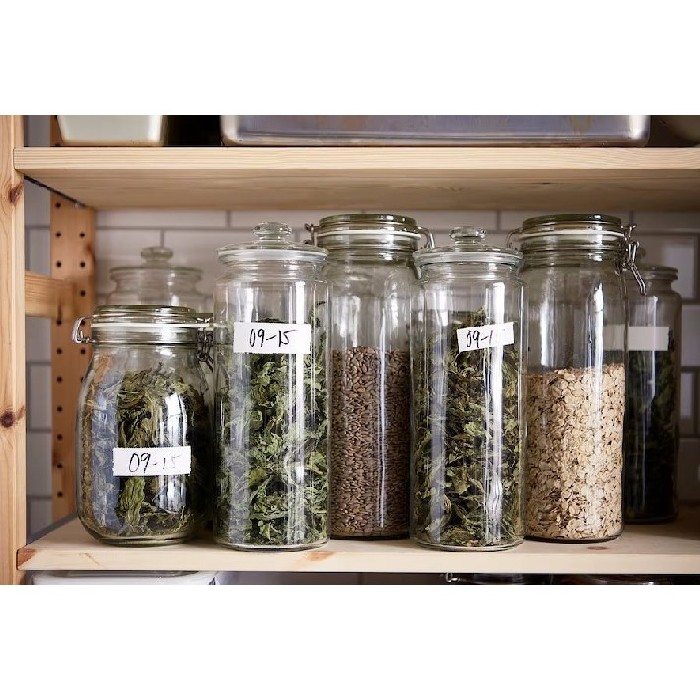Ikea Vardagen Jar With Lid Clear Glass 18 L Food Storage Kitchenware
