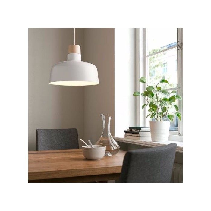 Ikea Bunkeflo Pendant Lamp Whitebirch 36 Cm Ceiling Lamps Lighting