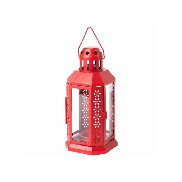 home-decor/candle-holders-lanterns/ikea-enrum-lantern-for-tealight-indooroutdoor-red-22cm