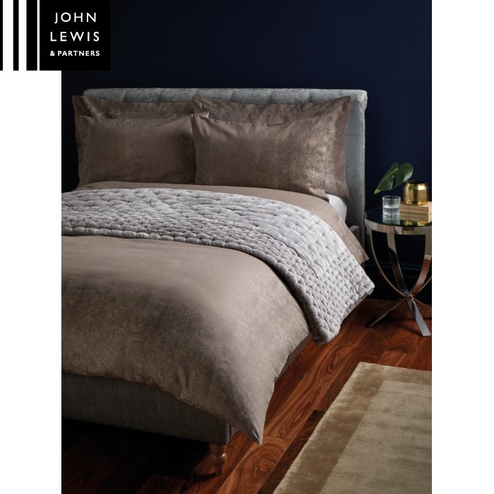 John Lewis Amie Luxe Pale Walnut Duvet Cover 220x260cm Brown Bed Linen Household Goods The Atrium - Luxe Habitat Bedding John Lewis Amie Luxe Pale Walnut Duvet Cover 220x260cm Brown Bed Linen Household Goods The Atrium - Luxe Habitat Bedding