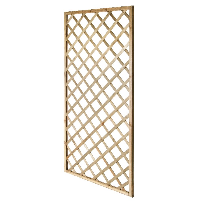 Wooden Trellis In Frame 90 X 180 Cm Fence Trellis Gardening The Atrium