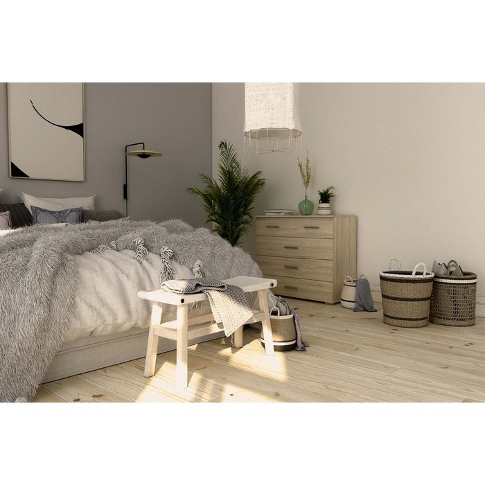 Flexx Chest With 2 Small And 3 Wide Drawers Finished In Sonoma Oak