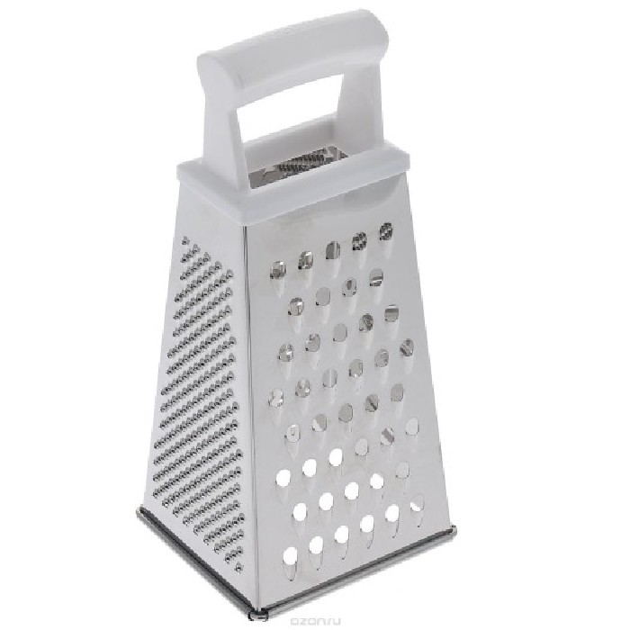 Grater 4 Sides With Plastic Handle Kitchenware Household Goods