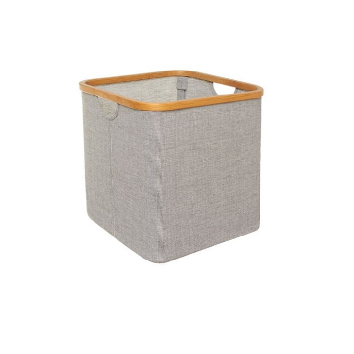 bathrooms/bathroom-accessories/coincasa-cotton-blend-basket-with-bamboo-edging