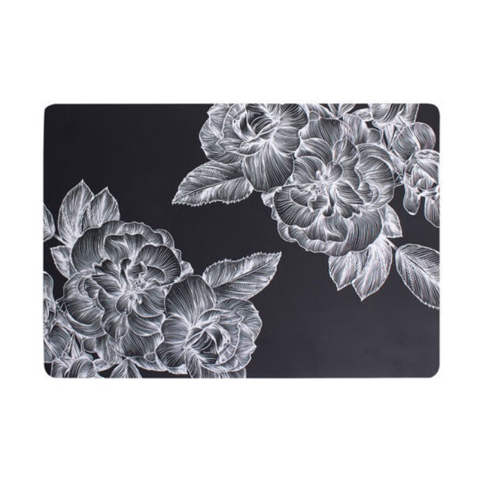 tableware/placemats-coasters-trivets/coincasa-pvc-table-mat-with-flower-design
