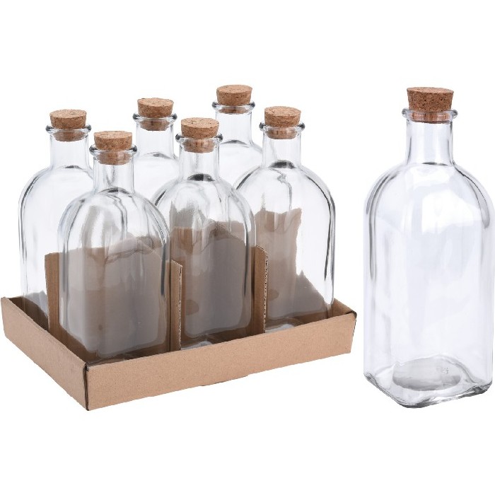 tableware/carafes-jugs-bottles/excellent-houseware-bottle-glass-with-cork-500ml