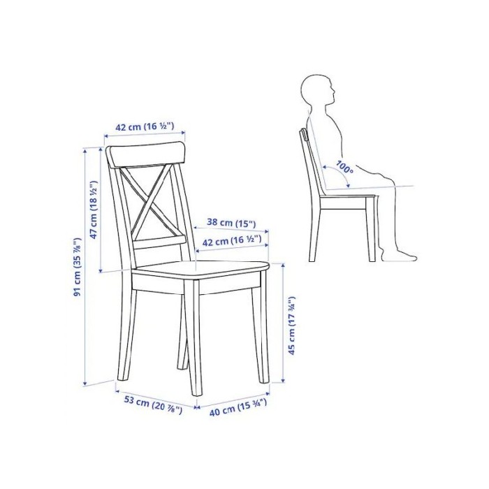 Ikea Ingolf Chair White Dining Chairs Dining The Atrium