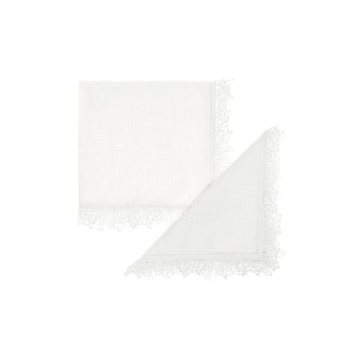 tableware/miscellaneous-tableware/coincasa-2-pack-napkins-in-cotton-with-lace-edging