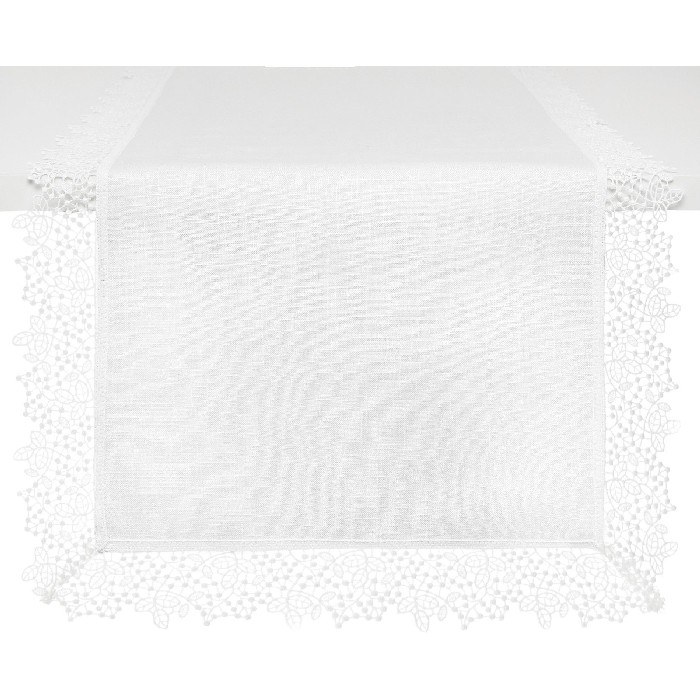 tableware/table-cloths-runners/coincasa-table-runner-in-cotton-with-lace-trim