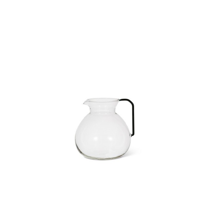 tableware/carafes-jugs-bottles/coincasa-round-jug-in-borosilicate-glass-with-teal-handle