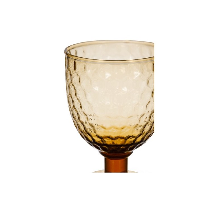 tableware/glassware/coincasa-glass-goblet-with-beehive-texture