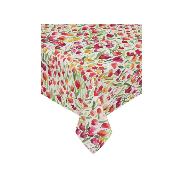 tableware/table-cloths-runners/coincasa-cotton-panama-tablecloth-with-tulip-print