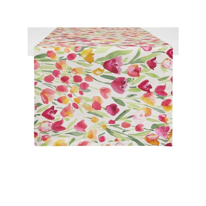 tableware/table-cloths-runners/coincasa-cotton-table-runner-with-tulip-print
