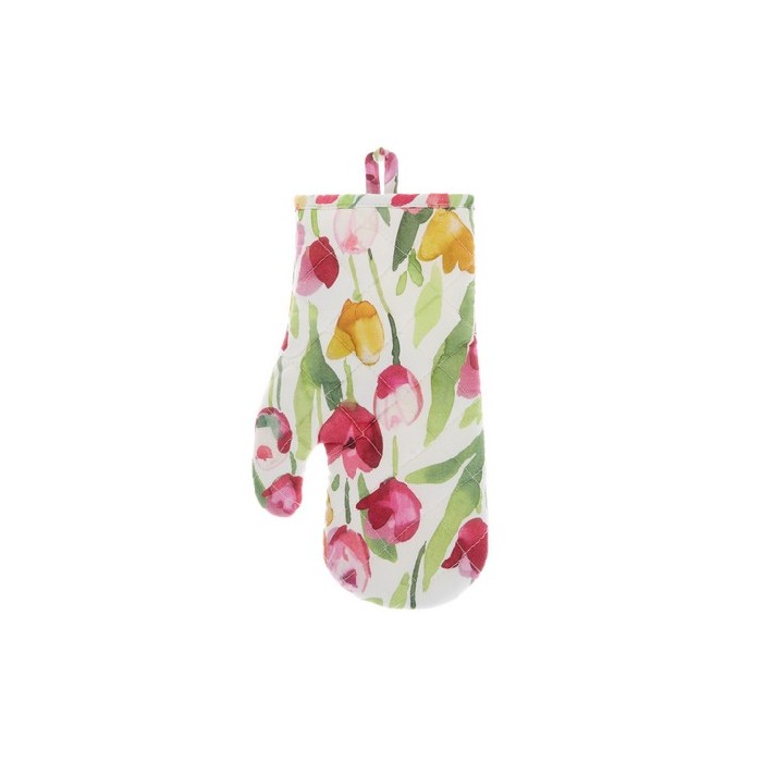 kitchenware/kitchen-linen/coincasa-oven-mitt-in-cotton-with-tulip-print