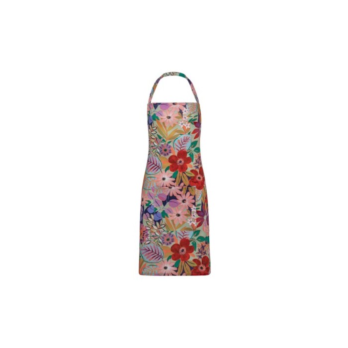kitchenware/kitchen-linen/coincasa-cotton-panama-kitchen-apron-with-floral-print