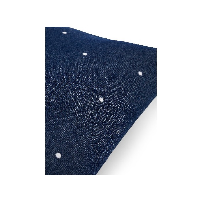 home-decor/cushions/coincasa-cotton-denim-cushion-with-polka-dot-embroidery-45x45cm