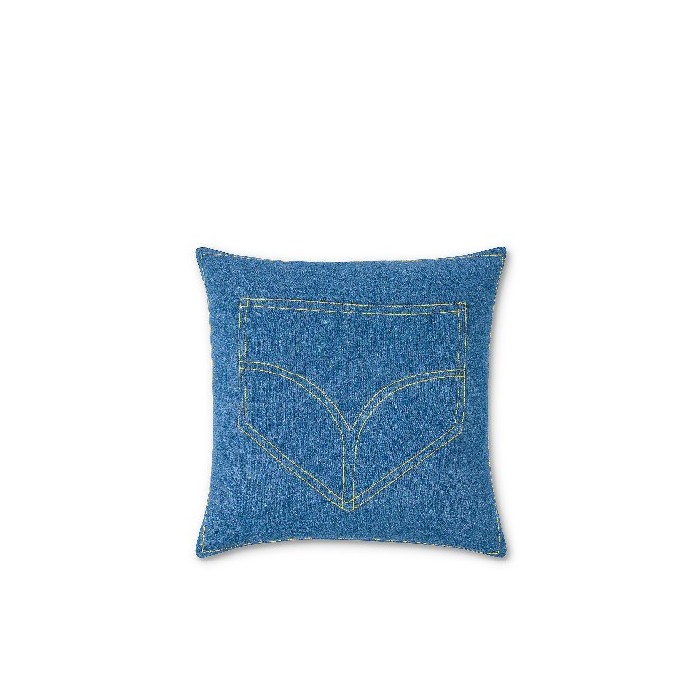 home-decor/cushions/coincasa-cotton-denim-cushion-with-pocket-embroidery-45x45cm