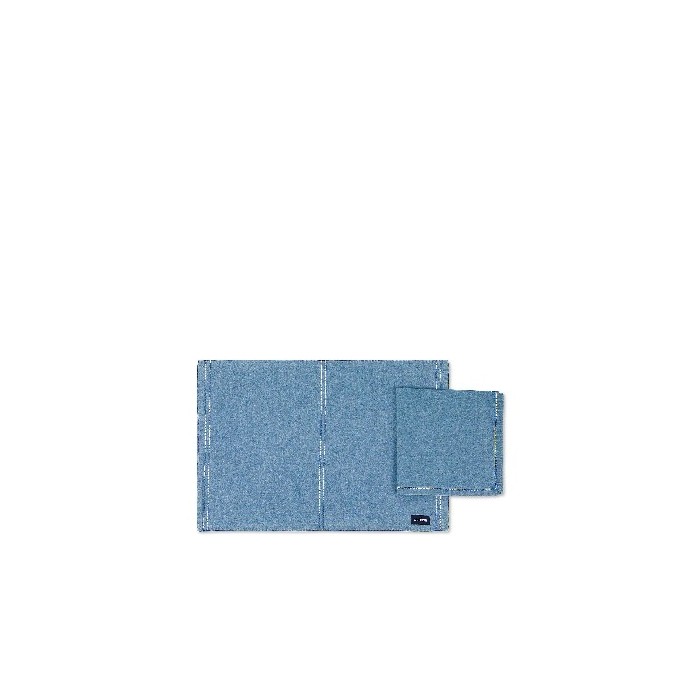 tableware/placemats-coasters-trivets/coincasa-cotton-denim-placemat-and-napkin-set