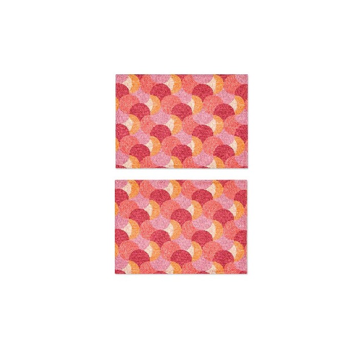 tableware/placemats-coasters-trivets/promo-coincasa-set-of-2-geometric-print-cotton-placemats