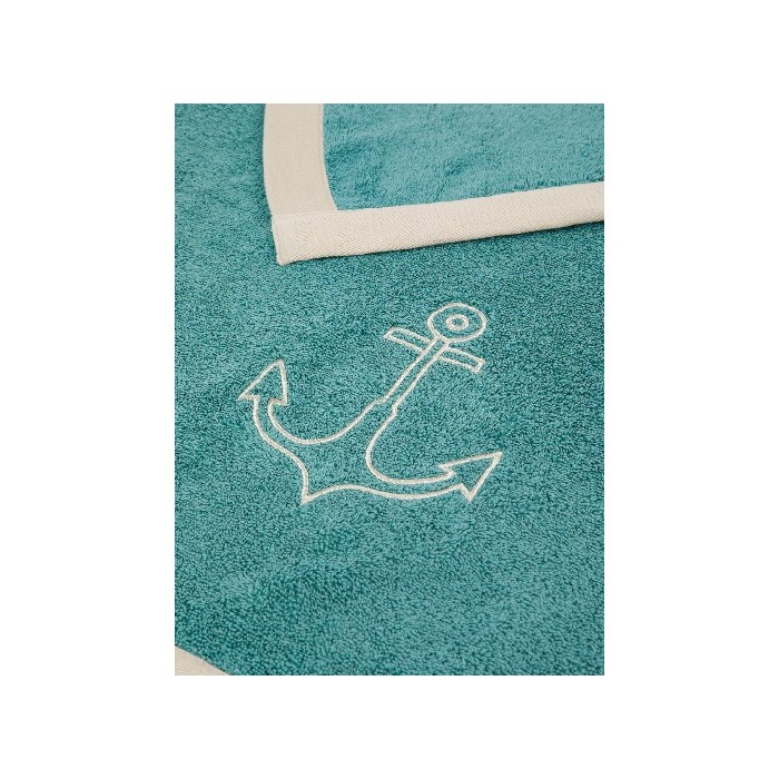 outdoor/beach-related/promo-coincasa-cotton-terry-beach-towel-with-anchor-embroidery