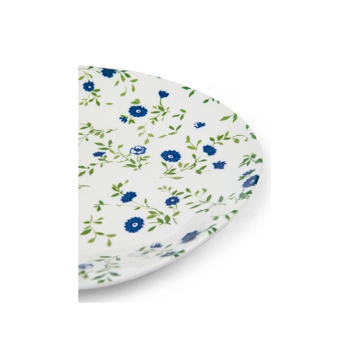 tableware/plates-bowls/coincasa-porcelain-fruit-plate-with-flower-motif