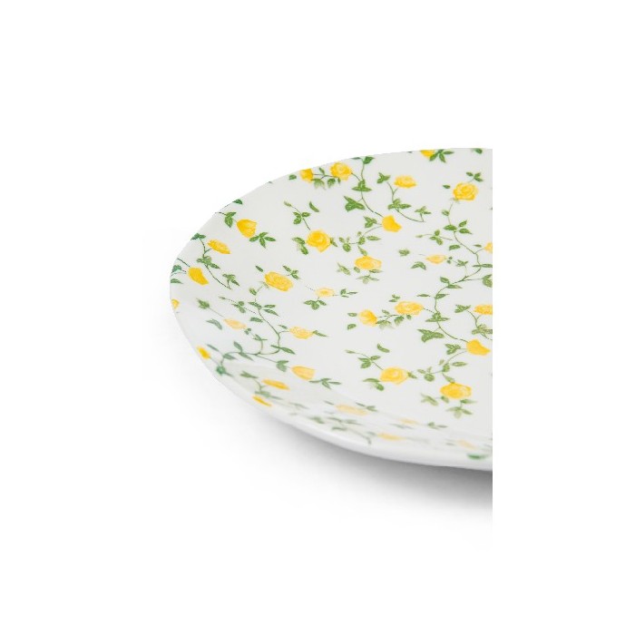 tableware/plates-bowls/coincasa-porcelain-bread-plate-with-flower-motif
