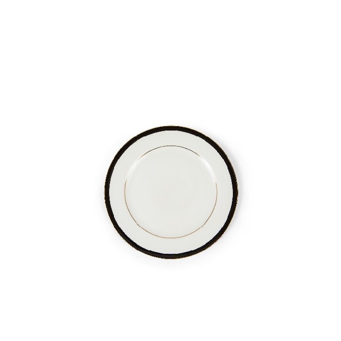 tableware/plates-bowls/coincasa-flat-plate-in-new-bone-china-with-black-edge