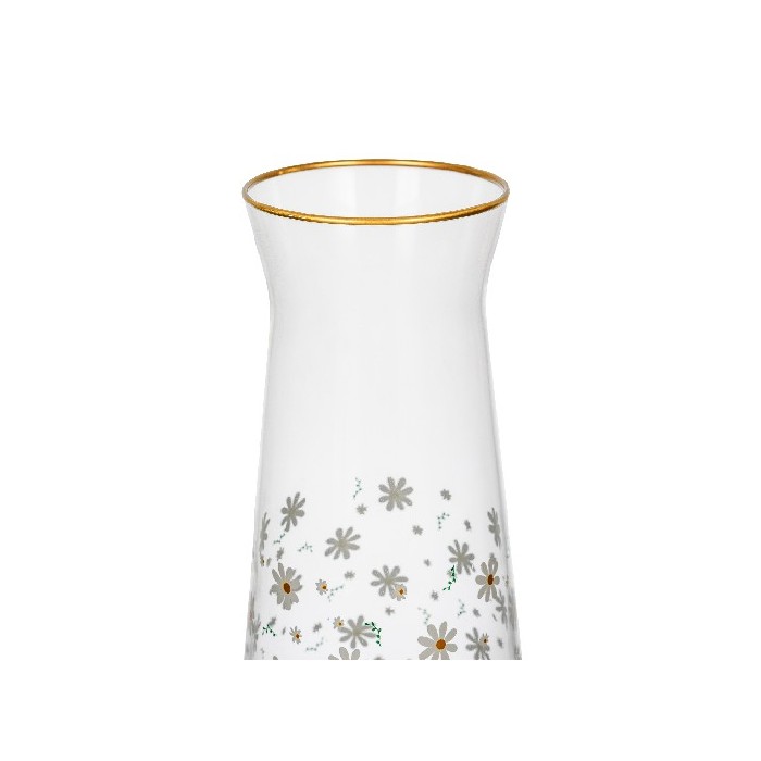 tableware/carafes-jugs-bottles/coincasa-glass-jug-with-daisies-detail